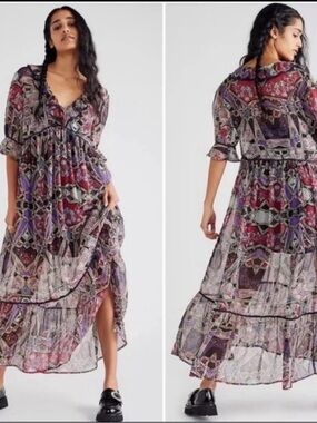 New Free People Carmella Maxi Dress